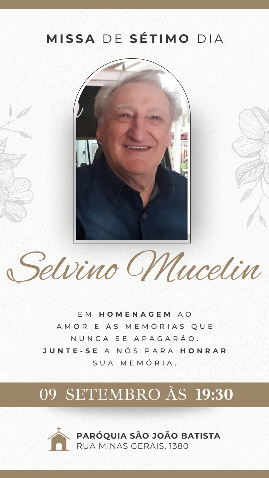 Falecimento Selvino Mucelin